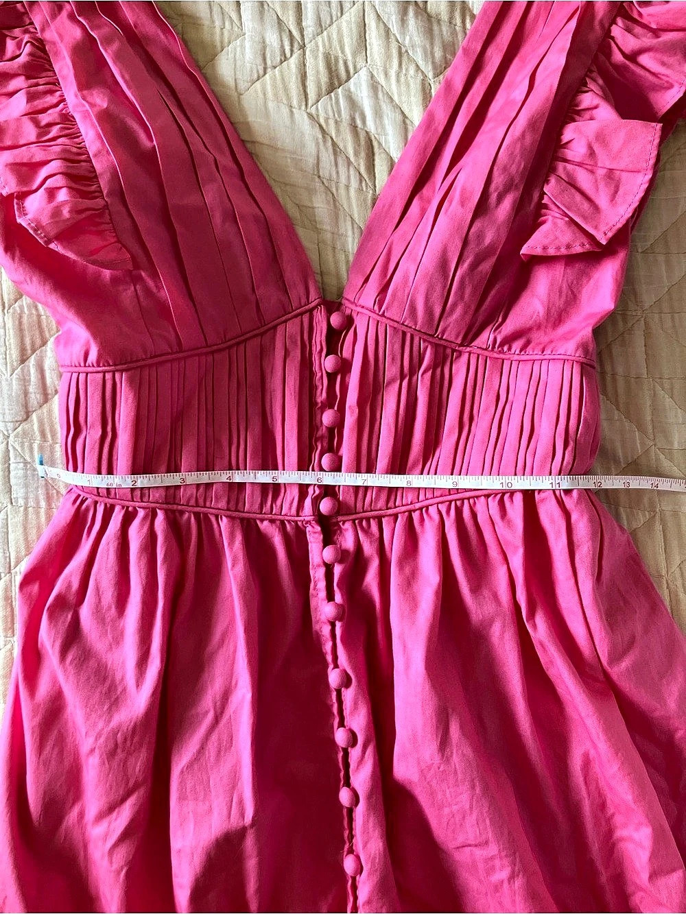 O.p.t Ruffle Dress in Pink Small - Picture 4 of 9